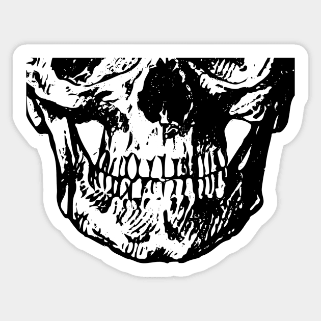 Skull Sticker by AbrasiveApparel